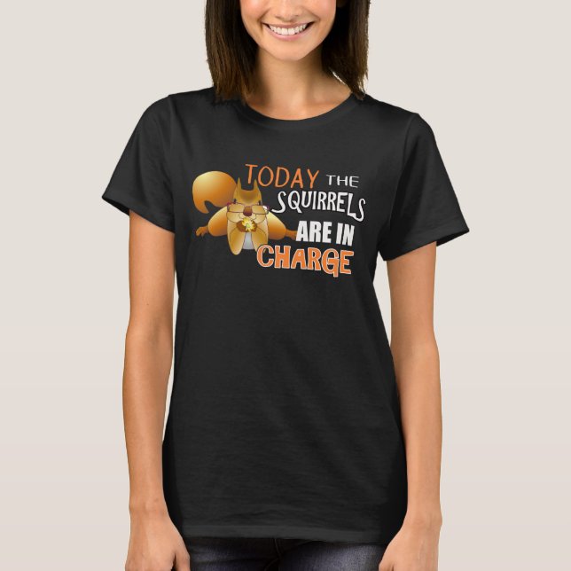 Roligt ADHD-ekorre T Shirt (Framsida)