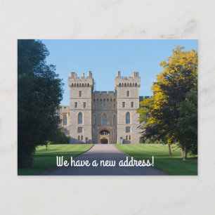 Roligt adressändringkort meddelande vykort