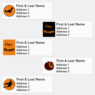 Roligt Adressetiketter - Halloween Klistermärke