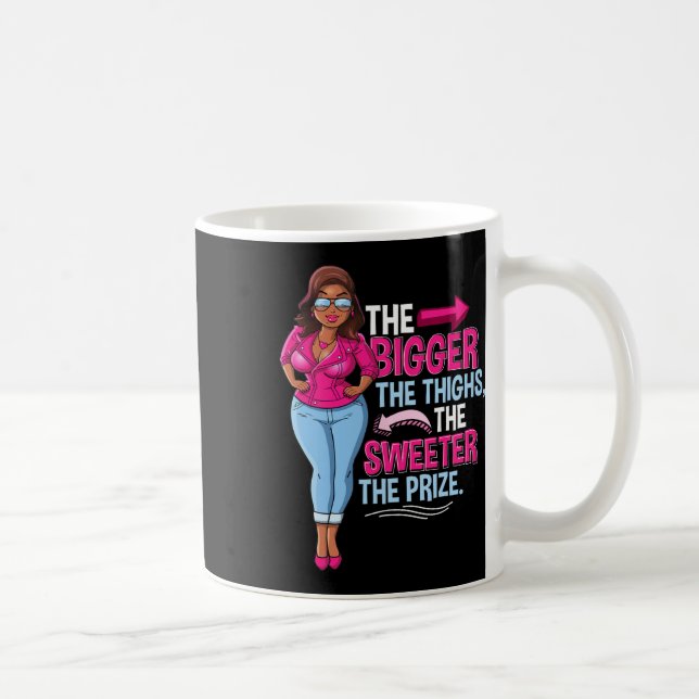 Roligt African American Black Woman Kaffemugg (Höger)