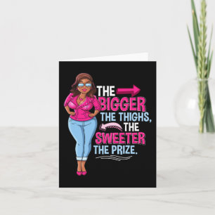 Roligt African American Black Woman Kort