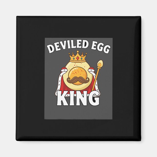 Roligt Ägg Puns Påsk Brunch Thanksgiving Djävulsäg Magnet (Framsidan)