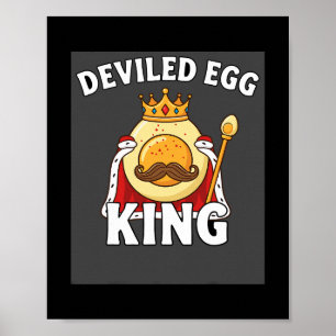 Roligt äggpun Easterbrunch Thanksgiving Djävulsägg Poster