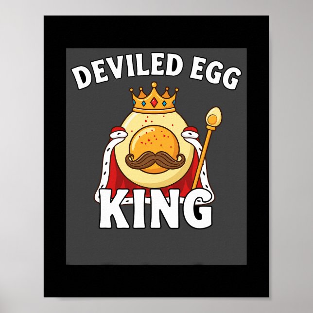 Roligt äggpun Easterbrunch Thanksgiving Djävulsägg Poster (Framsidan)