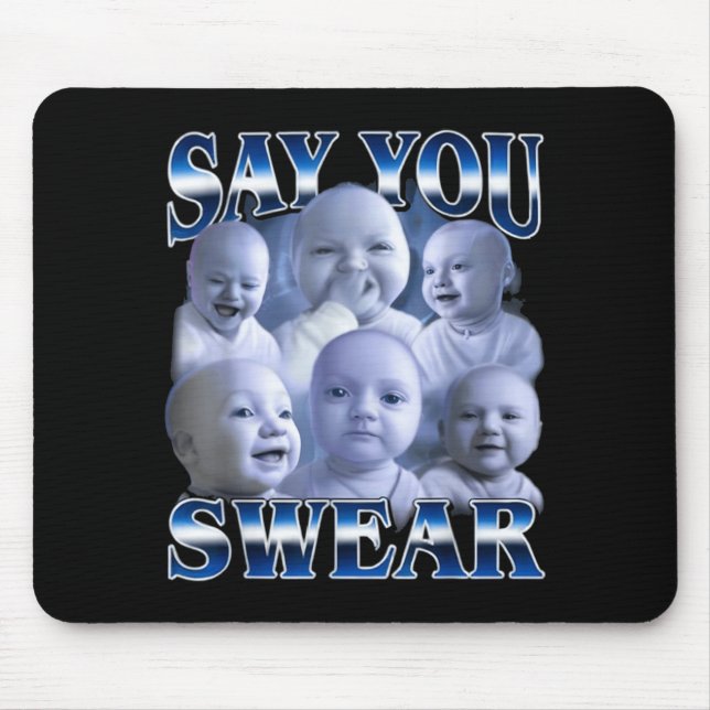 Roligt Ai Baby Meme Svär Meme Musmatta (Framsidan)
