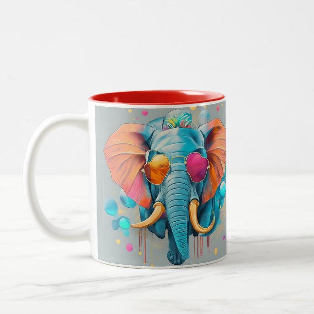 Roligt AI Fantasy Animal Mugg (Vänster)