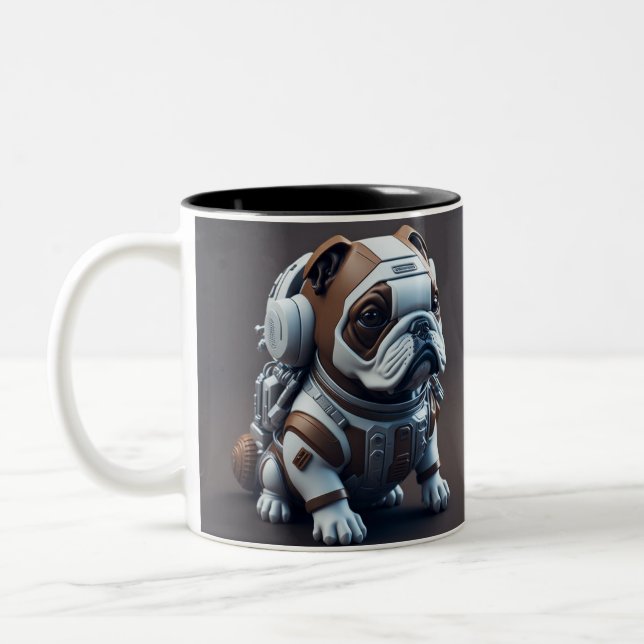 Roligt AI Fantasy Animal Mugg (Vänster)