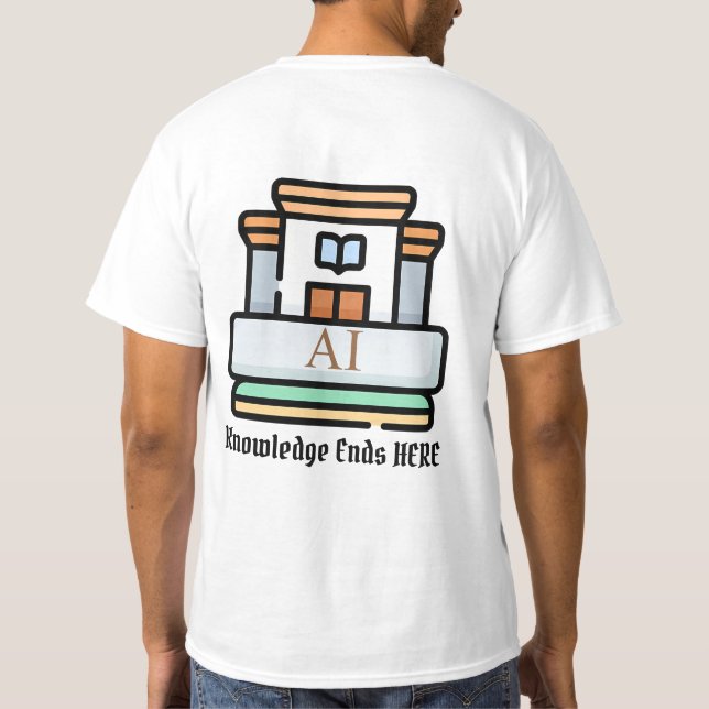 Roligt AI T-Shirt för ny ålder (Baksida)