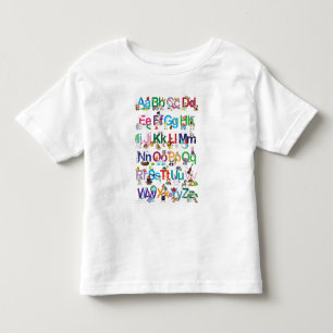 Roligt alfabet t-shirt