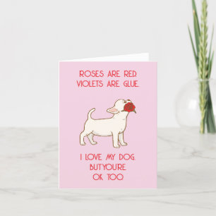 Roligt Alla hjärtans dag-kort - Love Dog Design Helgkort