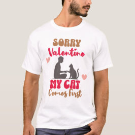 Roligt Alla Hjärtans Dag-present för kattälskare – T Shirt