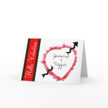 Roligt Alla hjärtans texturerade hjärtkontur med p