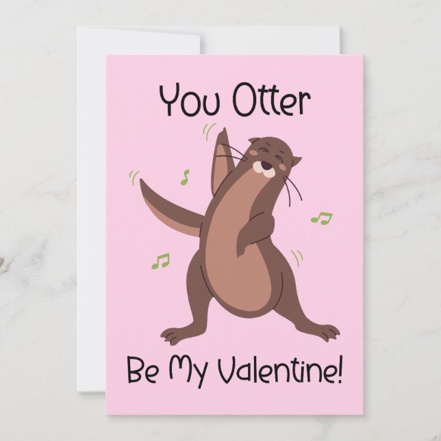 Roligt Alla Hjärtansdags-kort för barn Julkort (Framsida)