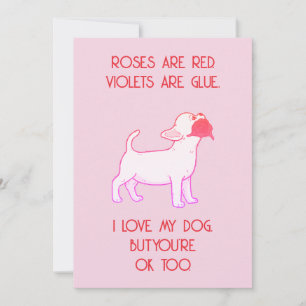 Roligt Alla Hjärtansdags-kort - Love Dog Design Julkort