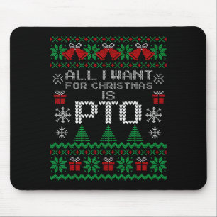 Roligt allt jag vill ha till jul är Pto Matchande  Musmatta