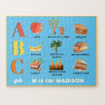 Roligt Alphabet ABC:s Personlig Namn Pussel<br><div class="desc">Roligtens pedagogiskt pussel för familjen - lära sig ABC:s och lära sig något om veggies - hur de växer och vad de kan bli i vårt dagliga liv. Och det är personlig med första namn. Alla designfrågor eller speciella förfrågningar. Skicka bara en chatta eller ett e-postmeddelande till charmdesignstudio@rcn.com så hjälper...</div>