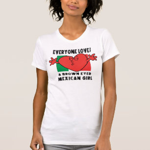 Roligt älskar alla en mexicansk flickaT-tröja T-shirt