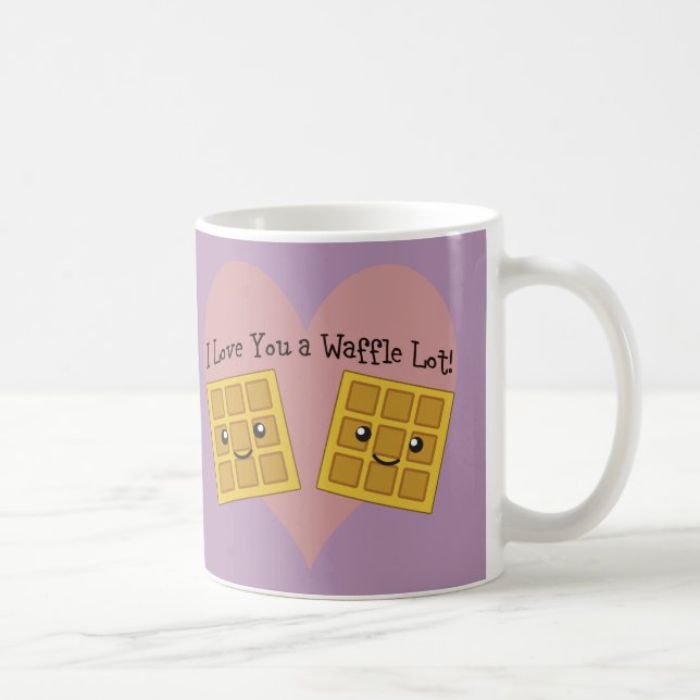 Roligt älskar jag dig gulliga en Kawaii för Kaffemugg (Höger)