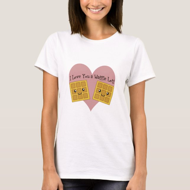 Roligt älskar jag dig gulliga en Kawaii för T Shirt (Framsida)