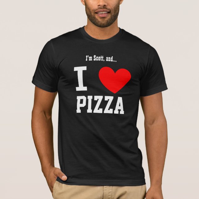 Roligt älskar jag Pizzautslagsplatsen med Tee Shirt (Framsida)