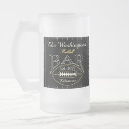 Roligt American Football Pub Drinkware Beer Frostat Ölglas