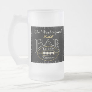 Roligt American Football Pub Drinkware Beer Frostat Ölglas
