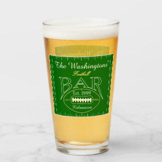 Roligt American Football Pub Drinkware Beer Pint B Glaskopp