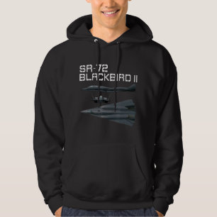 Roligt American Military Aviation Sr-72 Blackbird  Hoodie