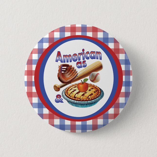 Roligt amerikansk som basket och Apple Paj Knapp (Framsida)