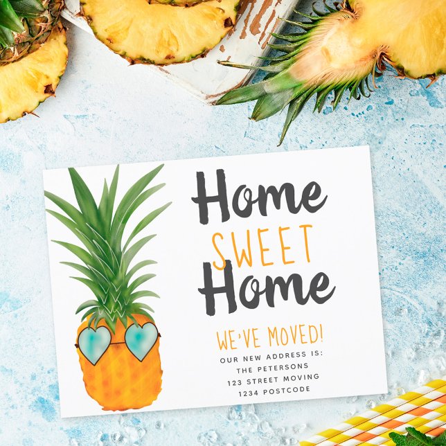 Roligt Ananas flytta i bostaden, sött  Meddelande Vykort (Skapare uppladdad)