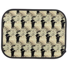 Roligt Ananas Guld och svart Mönster Golv Morsa Bilmatta