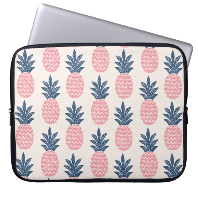Roligt ananas sömlös mönster laptop fodral (Framsidan)