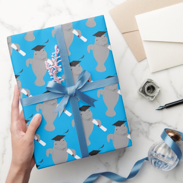 Roligt Animal Manatee Studenten Presentpapper (Gifting)