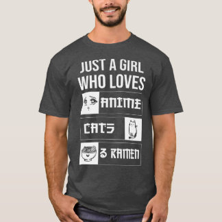 Roligt Anime skriver ut en tjej som Kärlek animera T Shirt