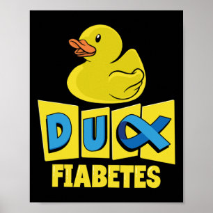 Roligt Anka Diabetes Awareness Poster