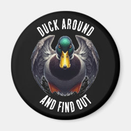Roligt Anka runt och ta reda på Mad Anka Magnet