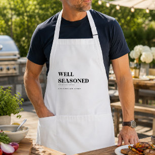 Roligt anpassat BBQ- och matlagningspresent till m Förkläde