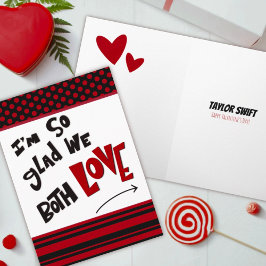 Roligt Anpassat Kärleks Valentine Hjärtan Kort