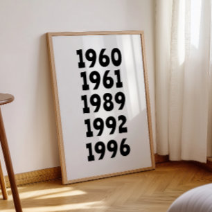 Roligt Anpassningsbar Familj 5 födelseårstecknet P Poster