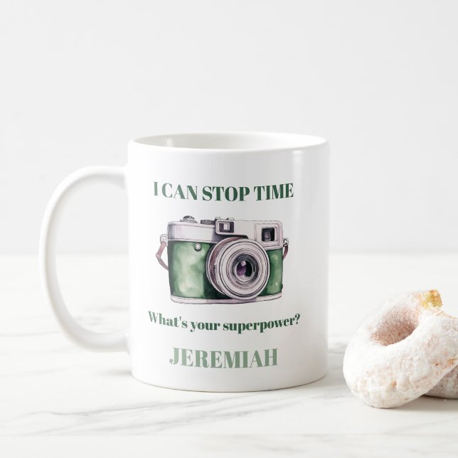 Roligt Anpassningsbar I kan stoppa tidsfotoskrivar Kaffemugg (Med munk)