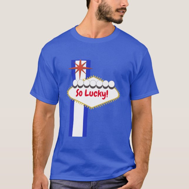 Roligt Anpassningsbar Las Vegas Stil Iconic Sign T Shirt (Framsida)