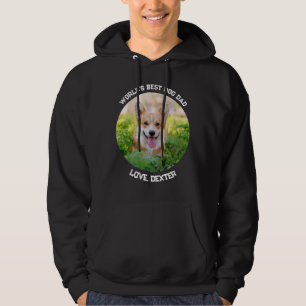Roligt Anpassningsbar Pet Photo Circle World's Bes Hoodie