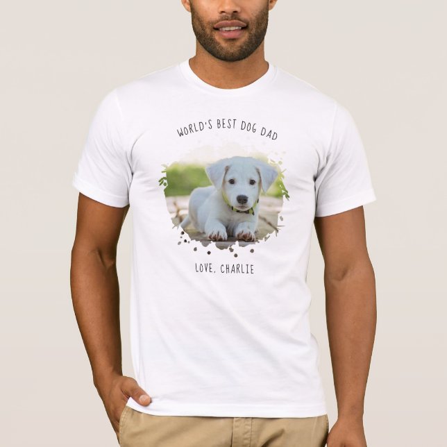 Roligt Anpassningsbar Pet Photo Stänk Best Hund Pa T Shirt (Framsida)