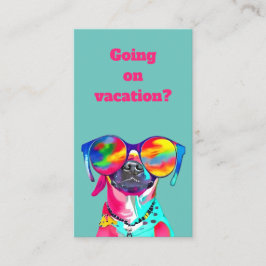 Roligt Anpassningsbar Pet Sitter Dog Walker Visitkort