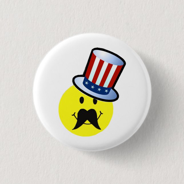 Roligt ansikte klämmer fast/den roliga mustaschen knapp (Framsida)