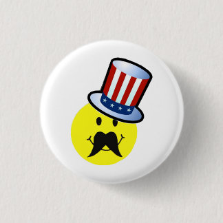 Roligt ansikte klämmer fast/den roliga mustaschen knapp