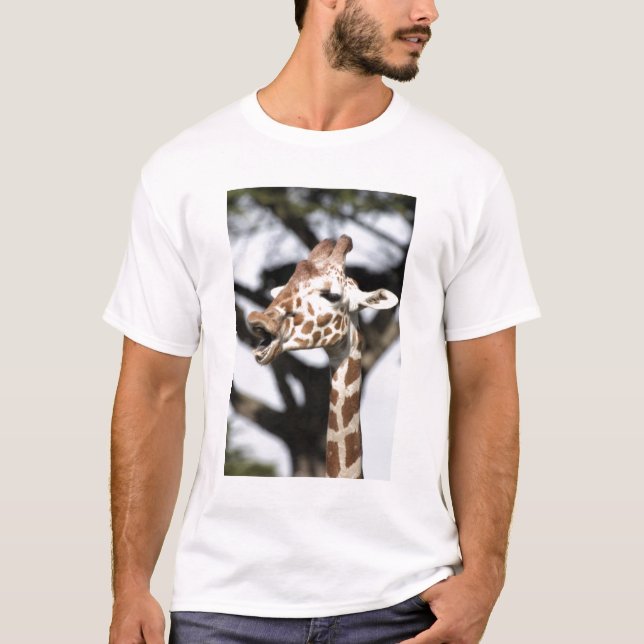 Roligt ansikte nätgiraff, San Francisco Tee (Framsida)
