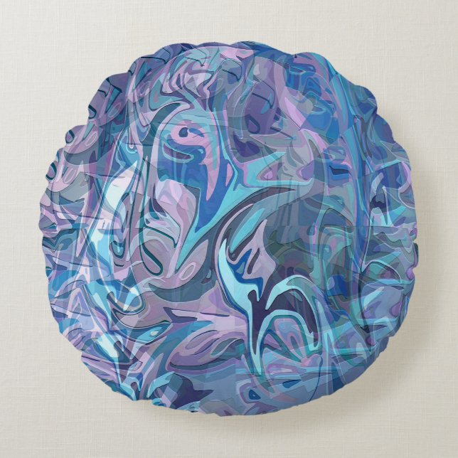 Roligt Ansikte..... Rund Kudde (Framsidan)