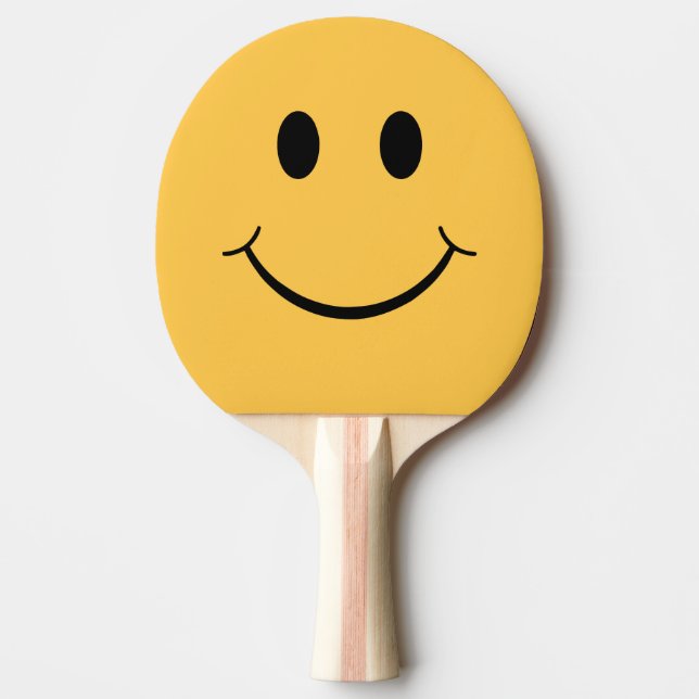 Roligt ansiktebordtennisracket pingisracket (Framsidan)