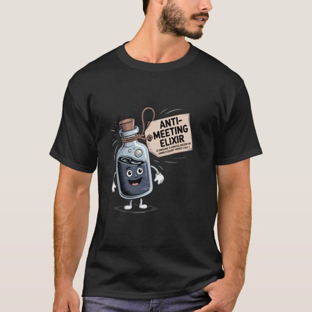 Roligt ant möteselixir | Retroserie för kontoret T Shirt (Framsida)